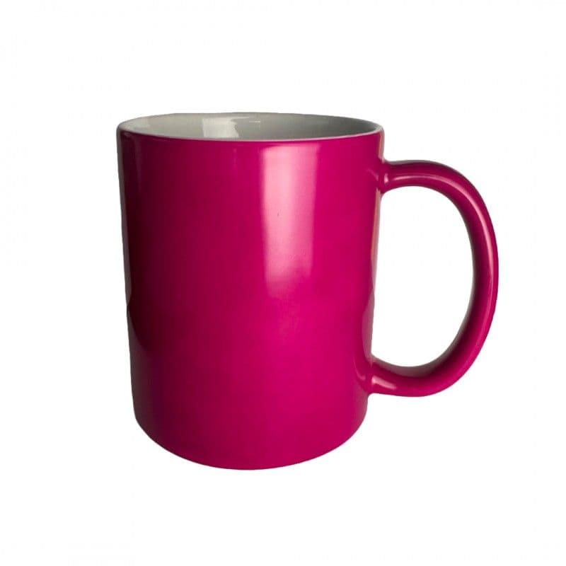 TAZA MÁGICA FUCSIA PARA SUBLIMACIÓN PREMIUM AAA.