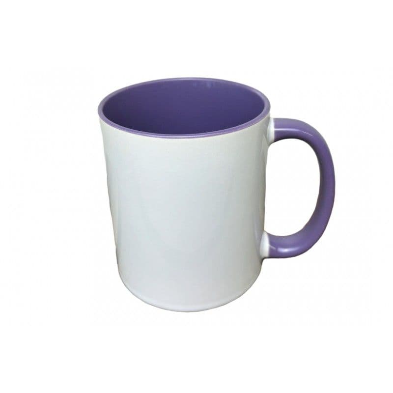 TAZA INTERIOR Y ASA COLOR MORADO PREMIUM AAA S/CAJA
