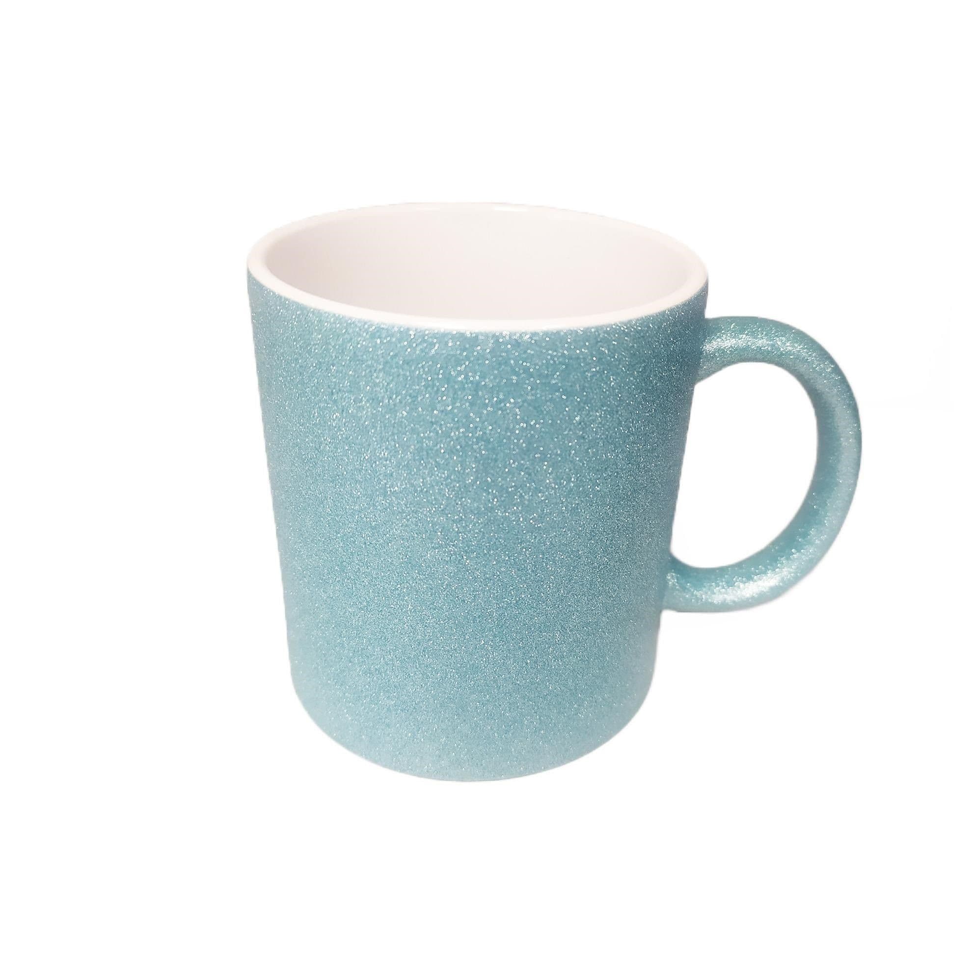 TAZA GLITTER CELESTE