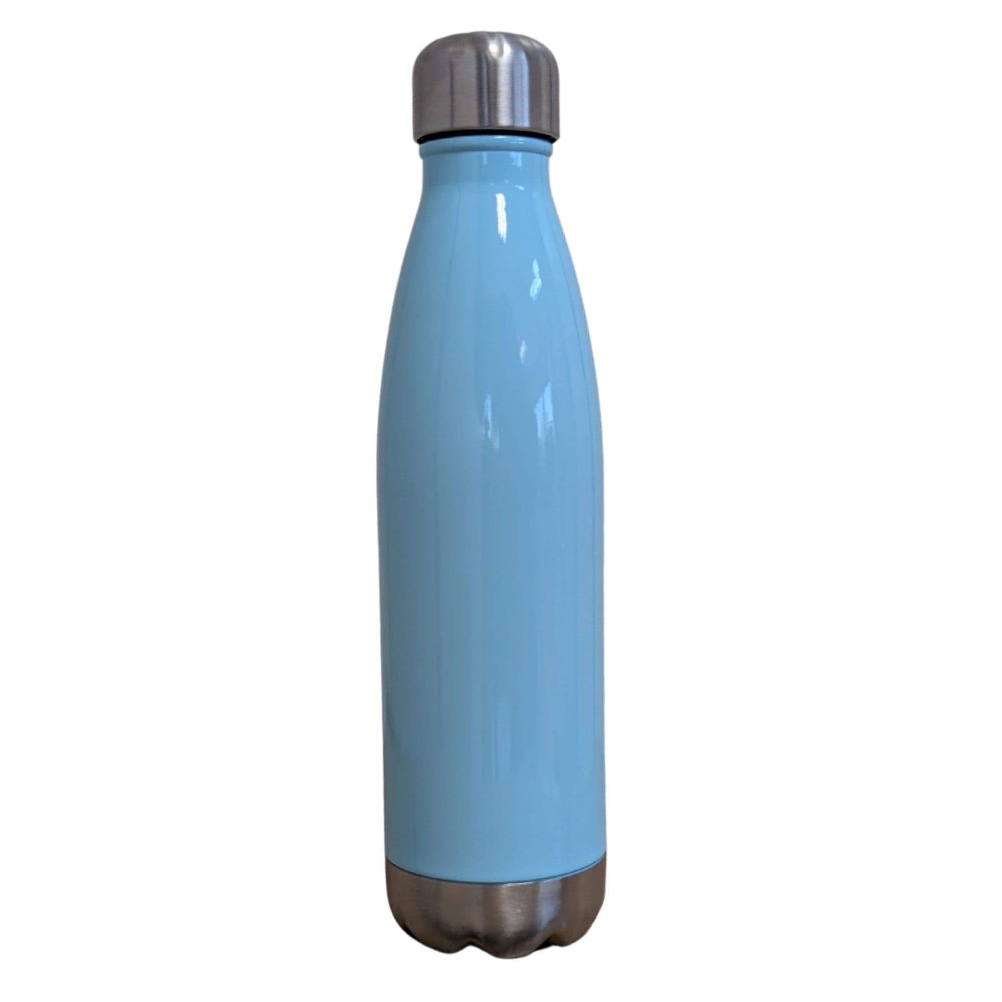 BOTELLA CELESTE DE ACERO INOXIDABLE 500 ML.