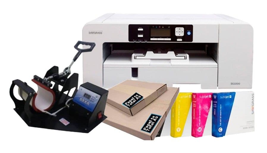 PACK IMPRESORA SAWGRASS SG1000, CON PRENSA MINI DIGITAL.