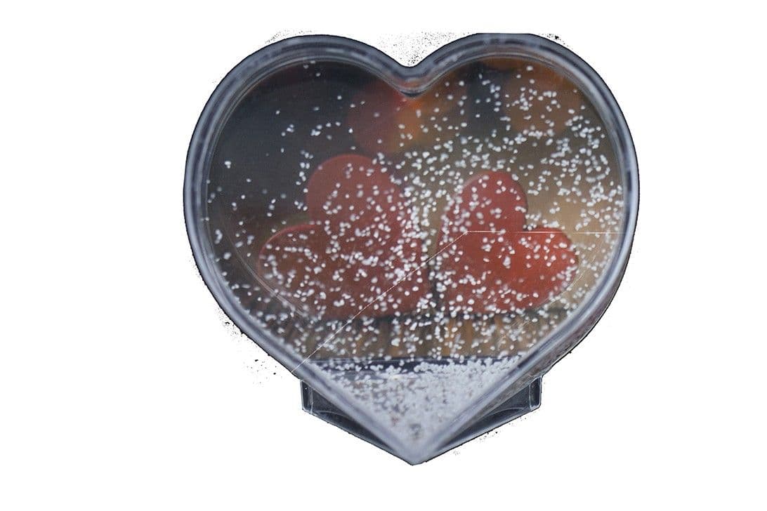 Bola de corazón portafotos.