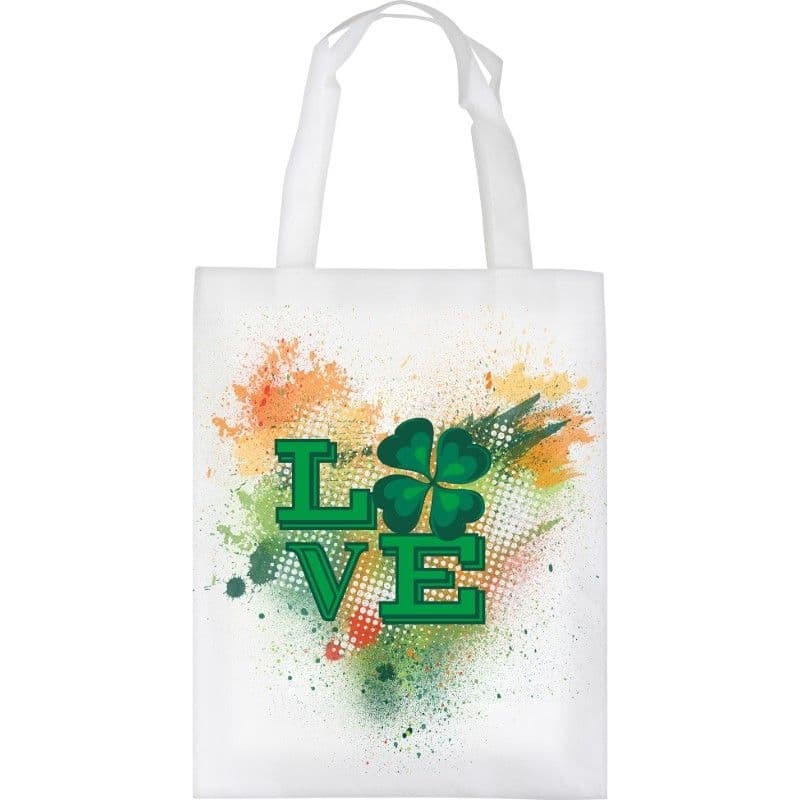 BOLSA DE COMPRA BLANCA DE ASA LARGA 36 X 38,50 CM