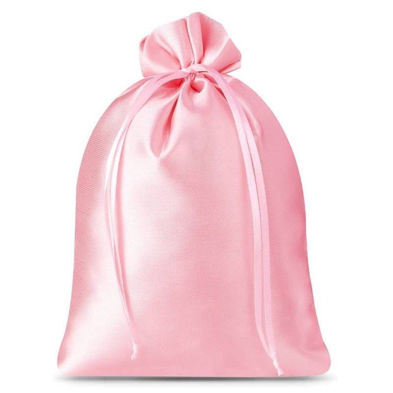 Bolsa de regalo satén rosa claro 26x35 cm