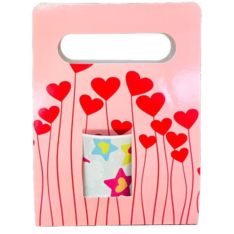 CAJA DE CARTÓN Y ASA SUBLIMABLE PARA TAZAS