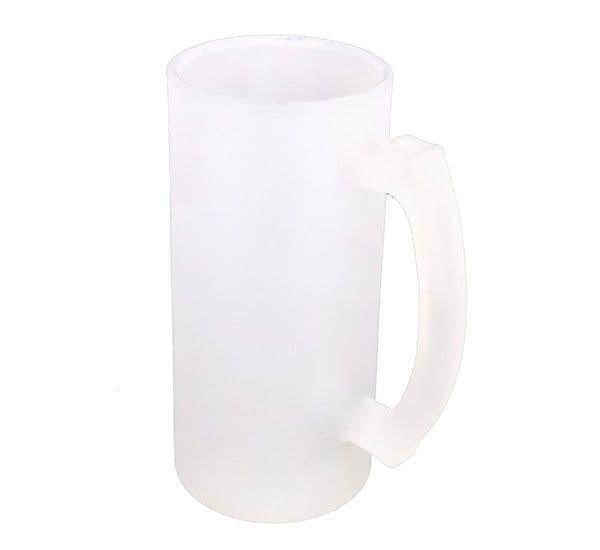 JARRA DE CERVEZA DE VIDRIO ESMERILADO 0.45 L