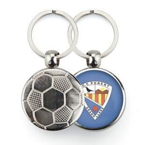 LLAVERO METÁLICO FUTBOL 1 CARA