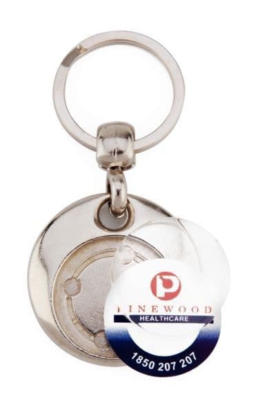 LLAVERO METALICO HSX REDONDO 2 CARAS 25 DIAM. PARA C25