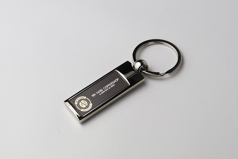 LLAVERO METALICO RECTANGULAR 3.5025x1cm