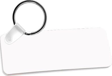 LLAVERO RECTANGULAR PLÁSTICO 31,7 X 7,6 CM PARA SUBLIMACIÓN (5525)