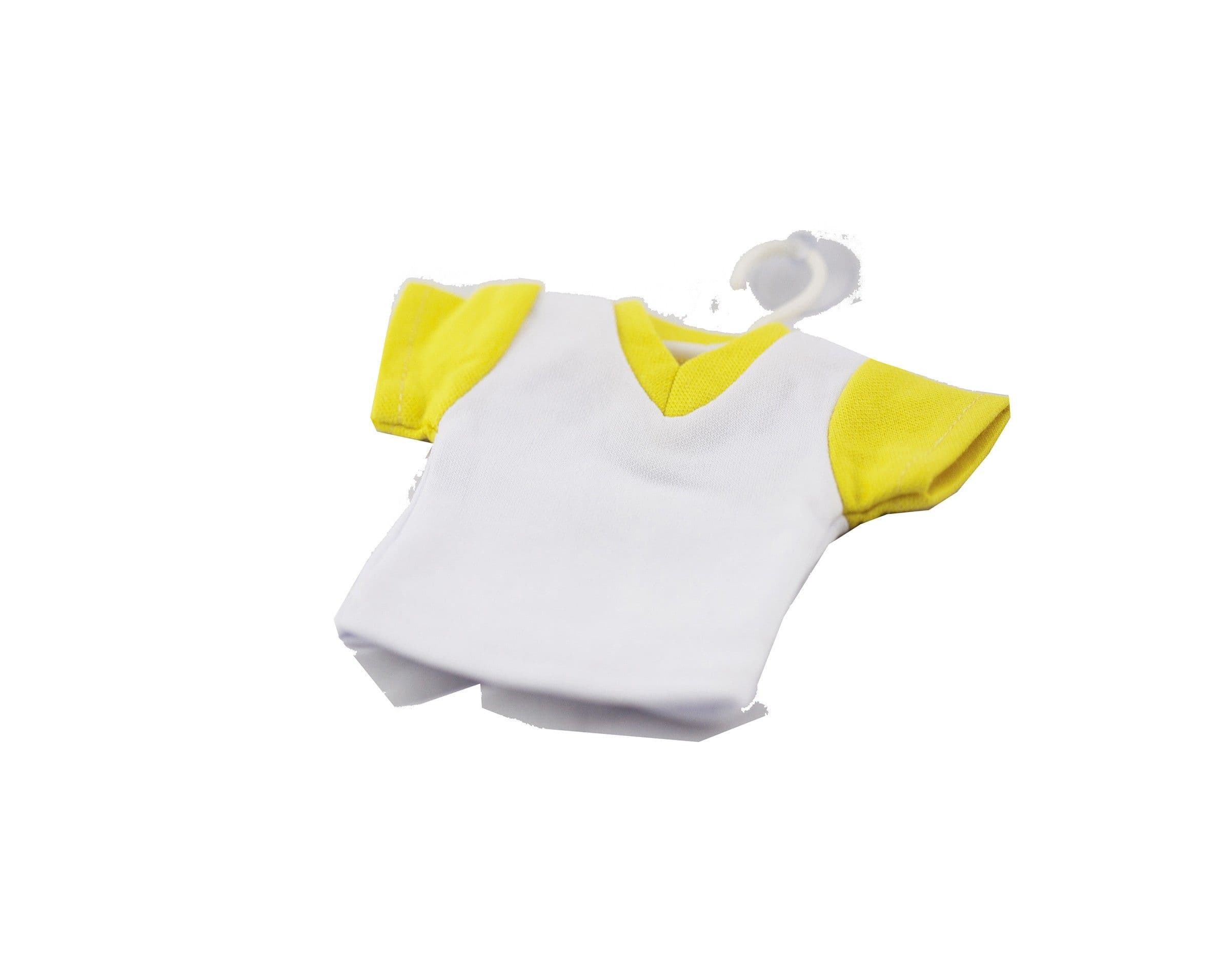 Minicamiseta con percha y ventosa para sublimación