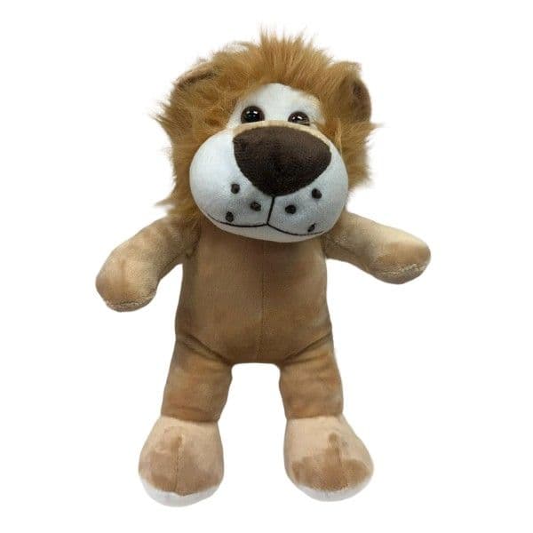 PELUCHE LEÓN 20-22 CM. C/CAMISETA SUBLIMACIÓN.