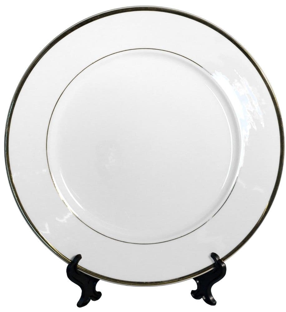 PLATO CERÁMICA DORADO GRANDE PARA SUBLIMACIÓN 26 CM