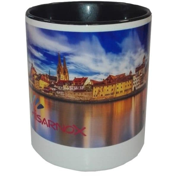Portalapices-vaso de ceramica interior negro
