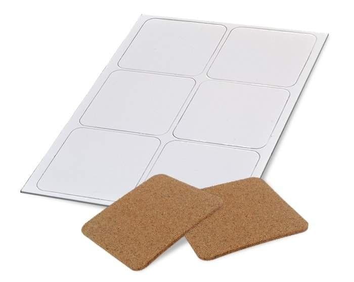 POSAVASOS DE CARTÓN CON CORCHO (96X96X2 MM)