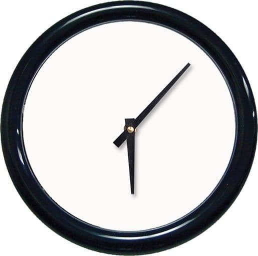 RELOJ PARED CON MARCO NEGRO DE ALUMINIO 5650