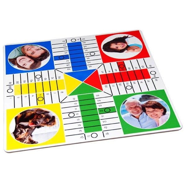 TABLERO DE JUEGOS (350X350X6 MM) + CUBILETE