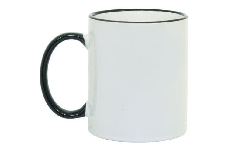 TAZA ASA Y BORDES VERDE OSCURO