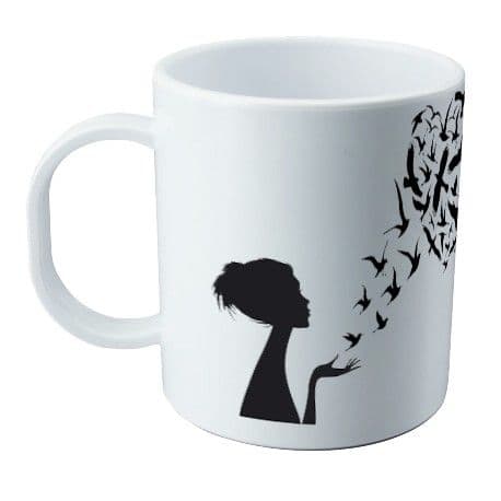 Taza blanca mate