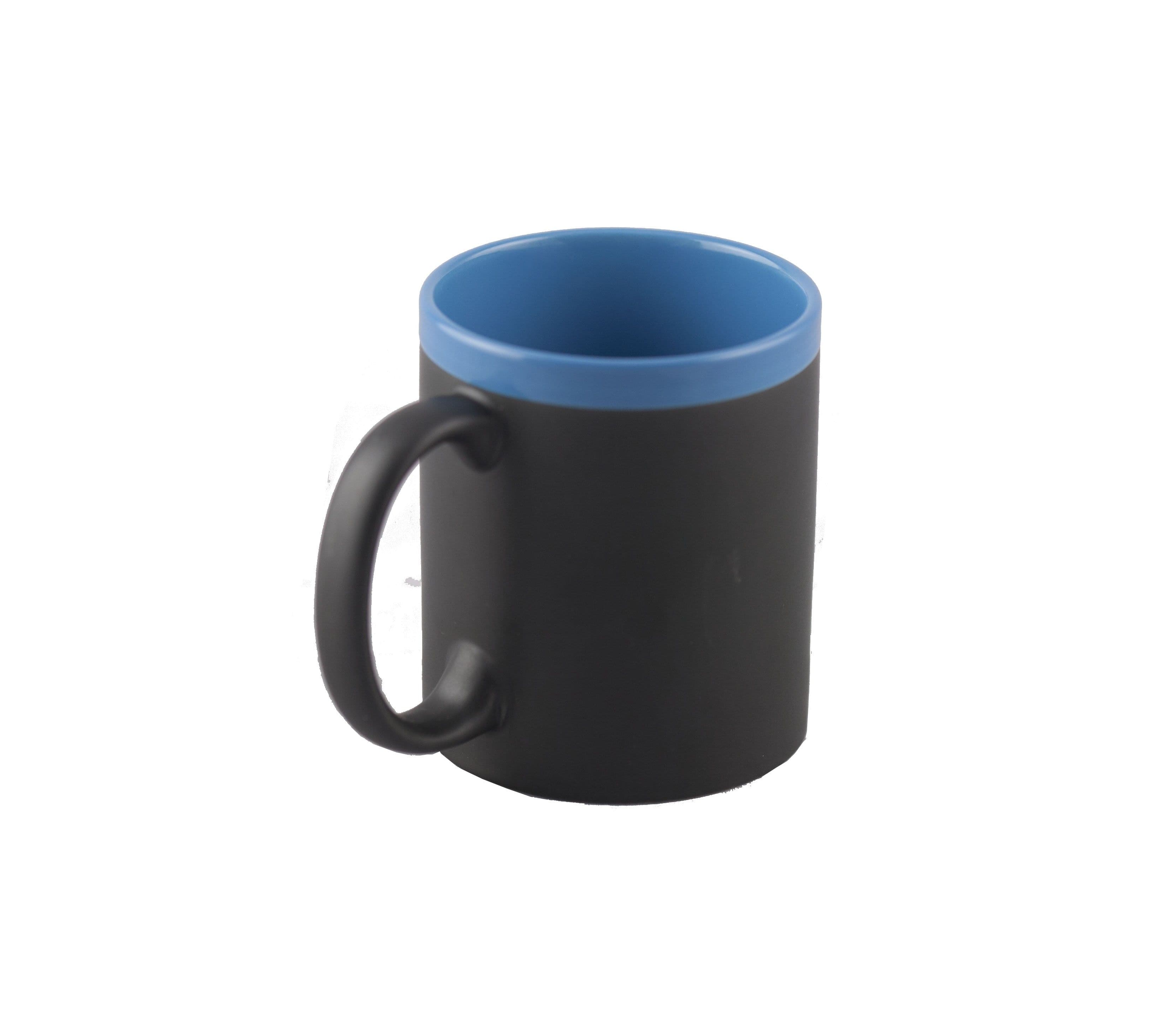 TAZA CELESTE PARA PINTAR CON TIZA