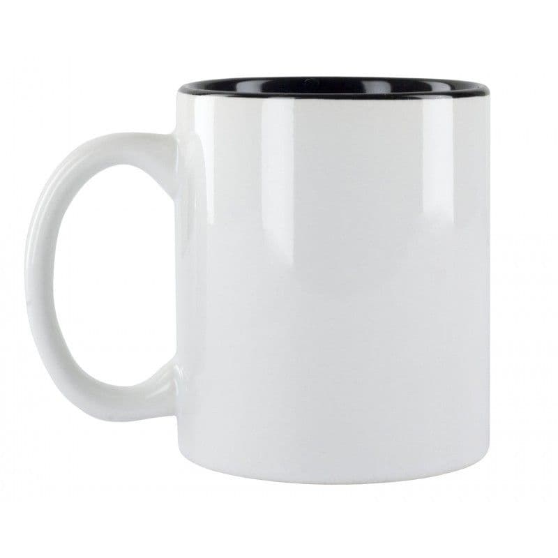 TAZA CON INTERIOR COLOR NEGRO PREMIUM AAA S/ CAJA