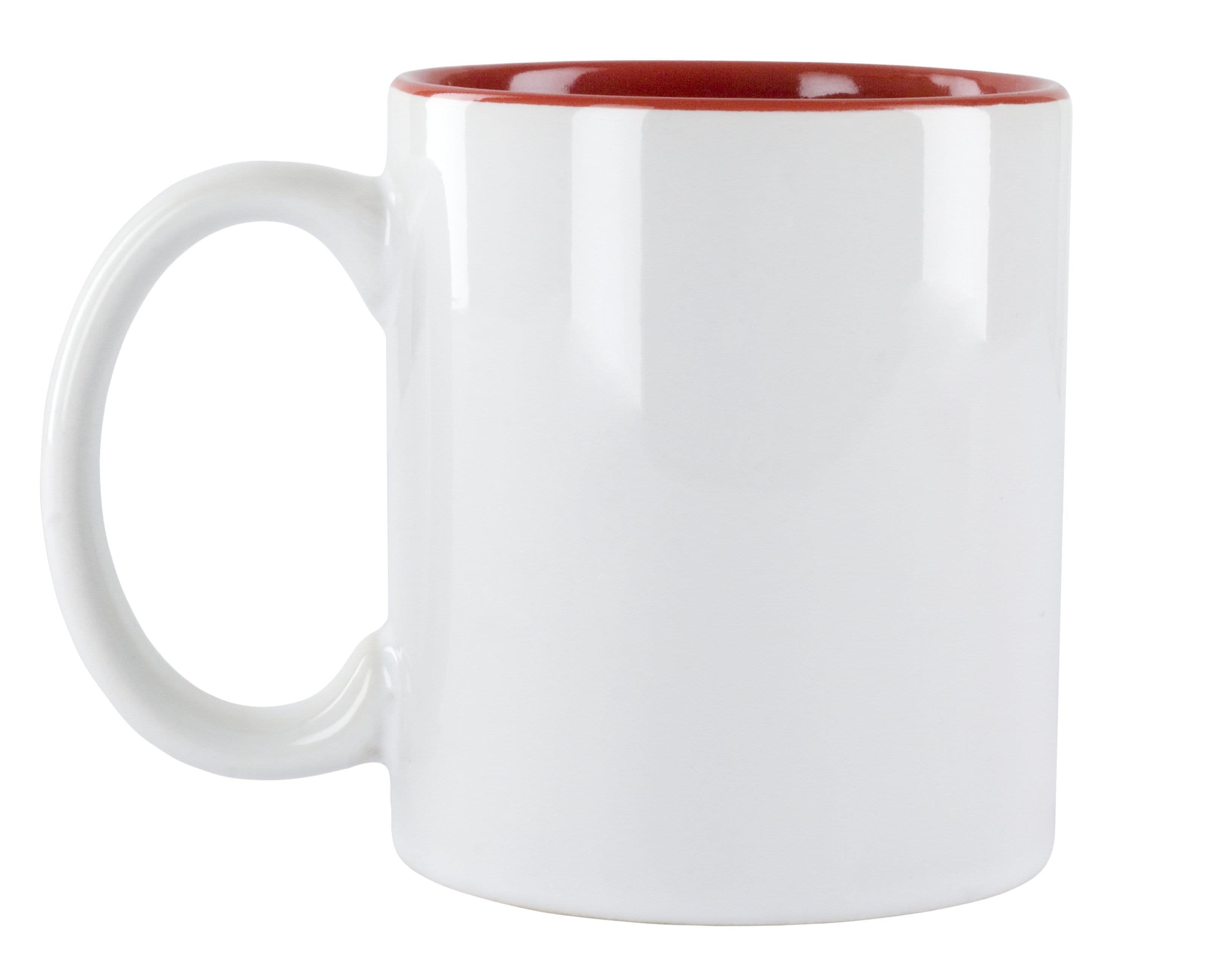 TAZA CON INTERIOR COLOR ROJO PARA SUBLIMACIÓN