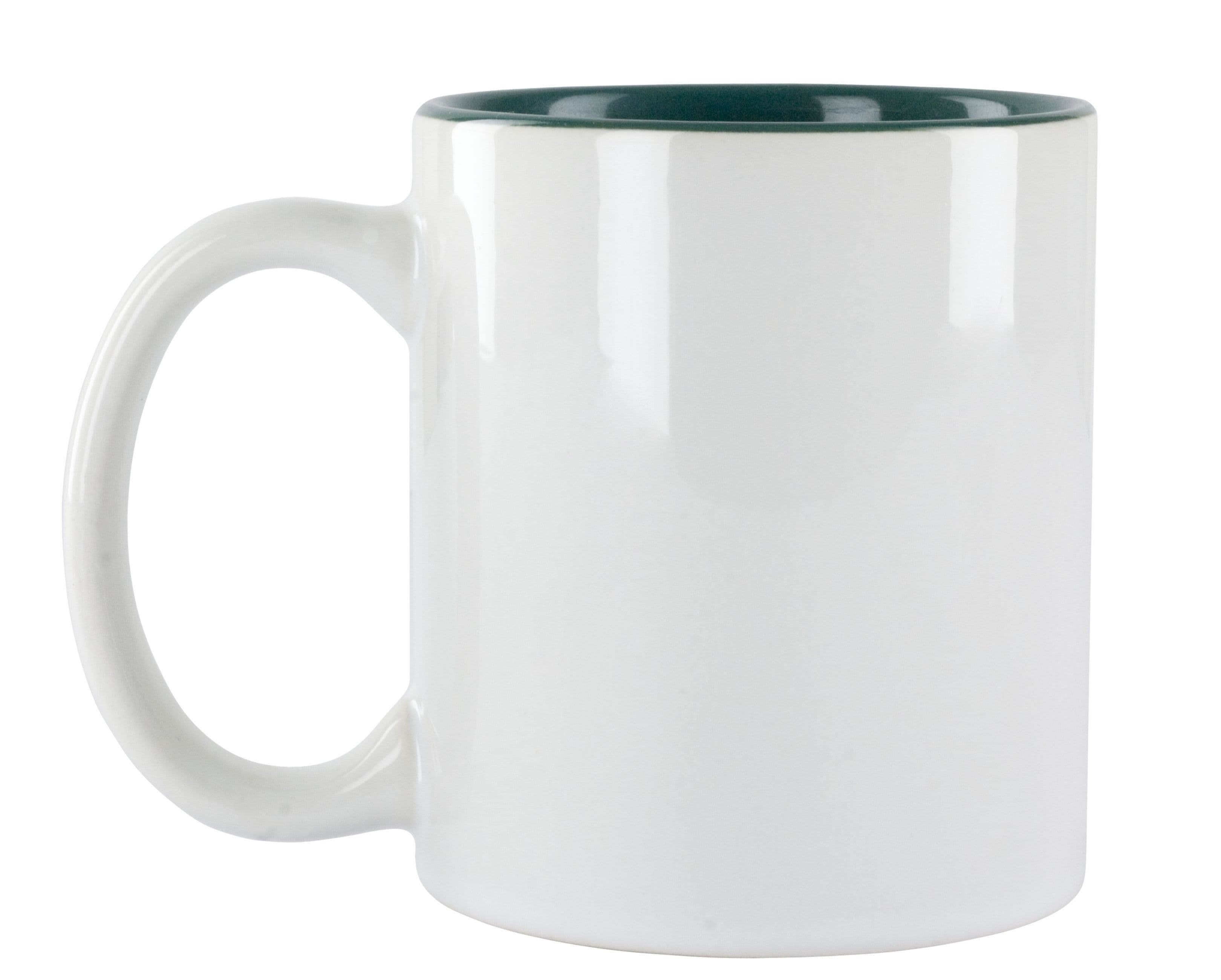 TAZA CON INTERIOR COLOR VERDE PARA SUBLIMACIÓN