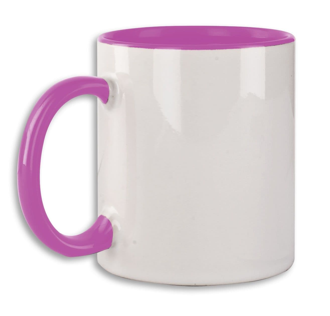 TAZA CON INTERIOR Y ASAS ROSA PARA SUBLIMACIÓN