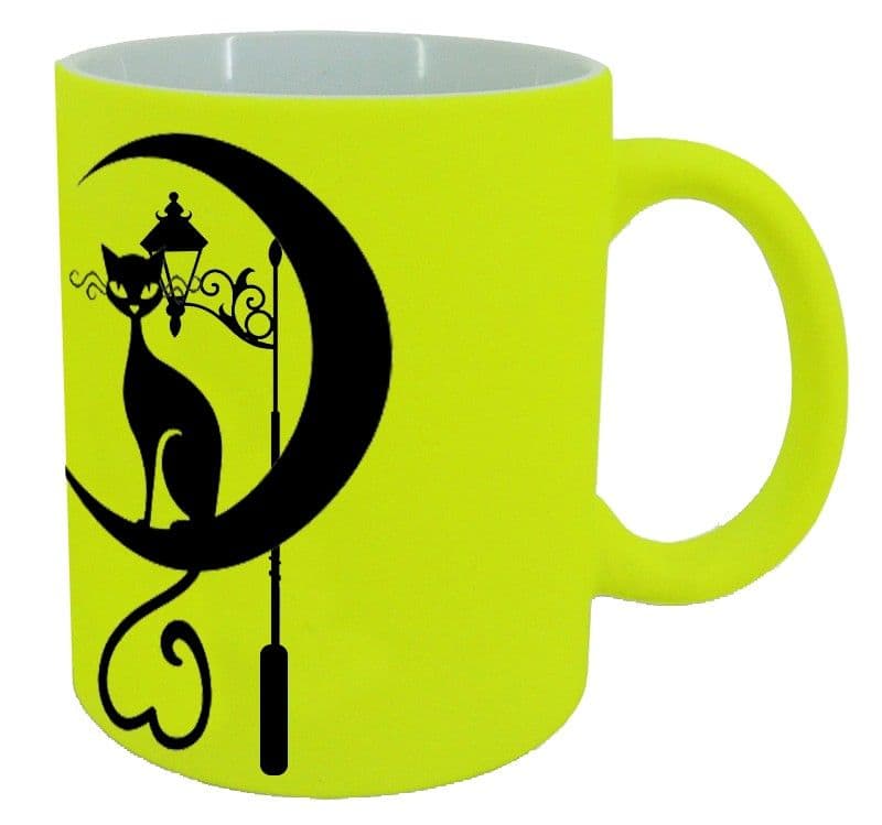 TAZA FLUO MATE AMARILLA