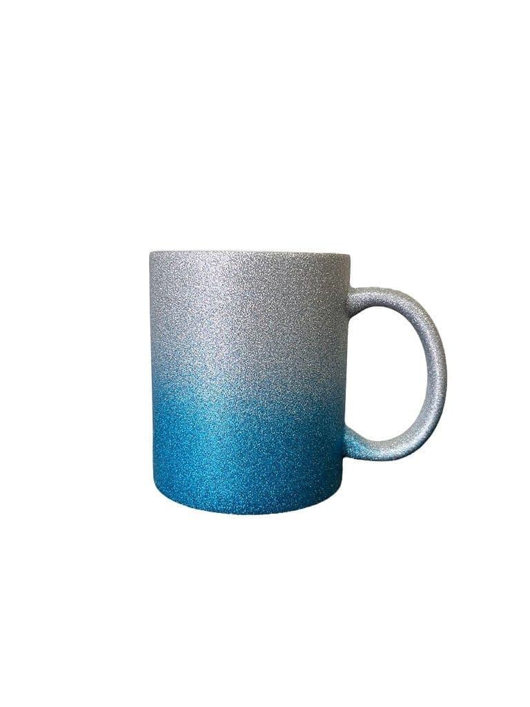 TAZA GLITTER BICOLOR GRADUAL (PLATA-AZUL)