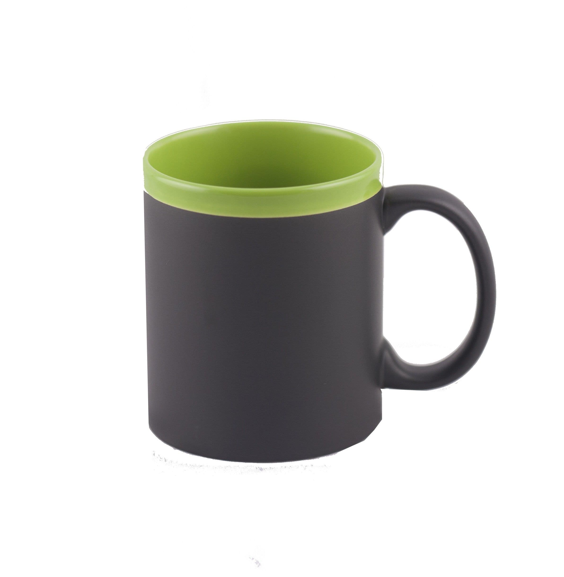 TAZA INTERIOR VERDE CLARO PARA PINTAR CON TIZA