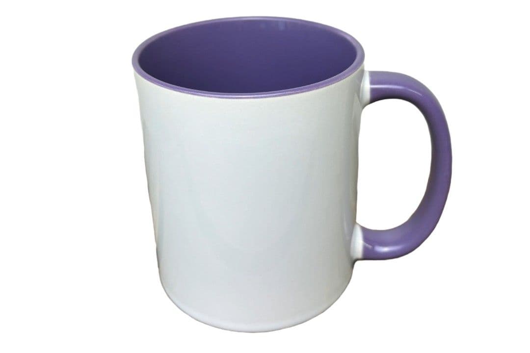 TAZA INTERIOR Y ASA COLOR MORADO PREMIUM AAA S/CAJA