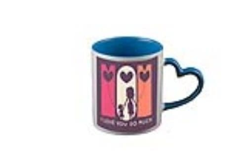 TAZA INTERIOR Y ASA CORAZÓN CELESTE