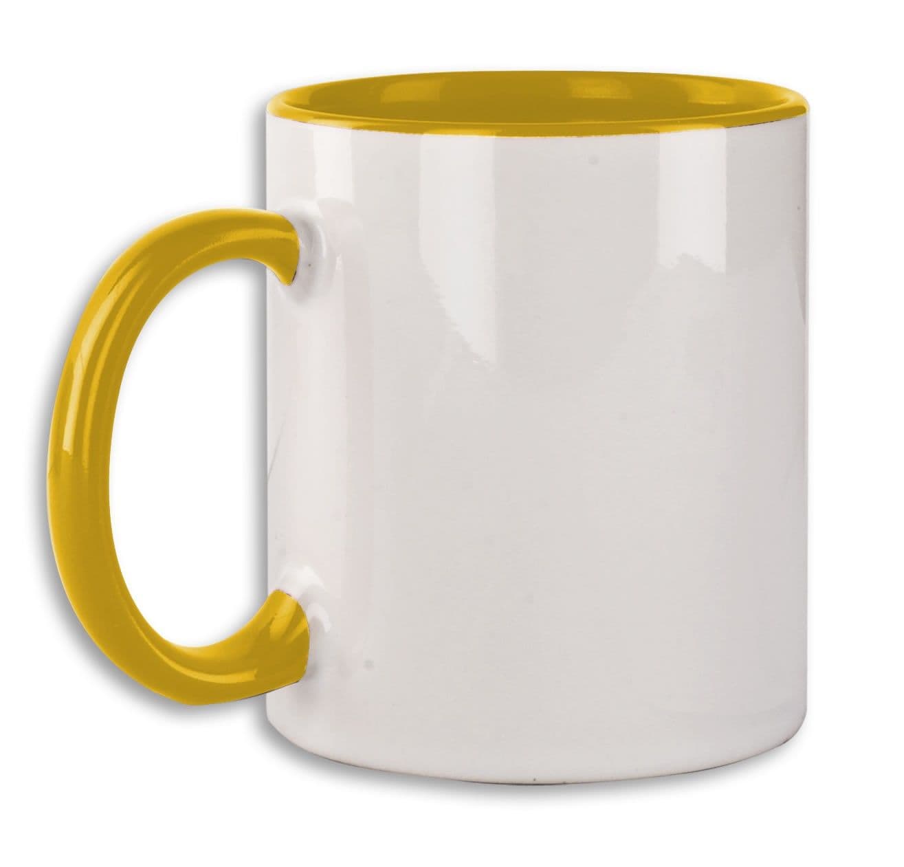 TAZA INTERIOR Y ASAS AMARILLAS PARA SUBLIMACIÓN