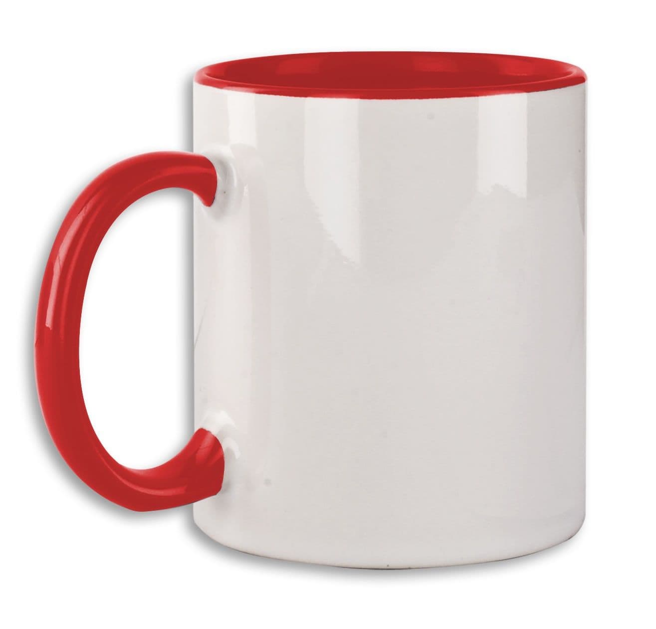 TAZA INTERIOR Y ASAS ROJAS PARA SUBLIMACIÓN