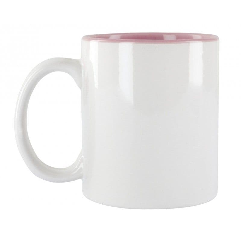 TAZA PARA SUBLIMACIÓN DE PLÁSTICO INTERIOR ROSA