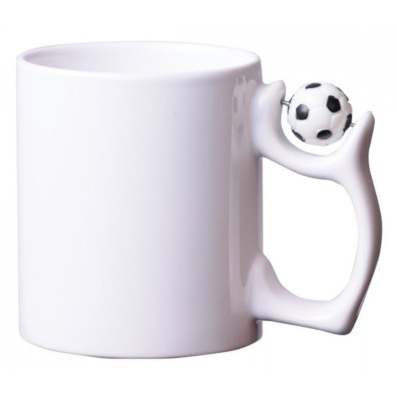 TAZA PARA SUBLIMACIÓN PREMIUM AAA CON MOTIVO PELOTA FÚTBOL