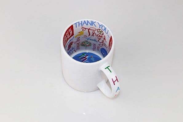 TAZA BLANCA INTERIOR THANK YOU